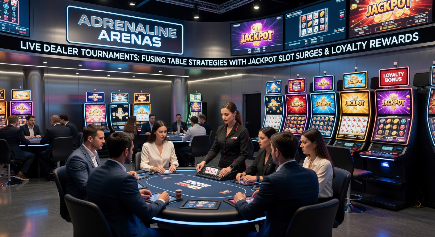 Spelerloyaliteitsdashboard met boosts en jackpotmeters tijdens een arena-event
