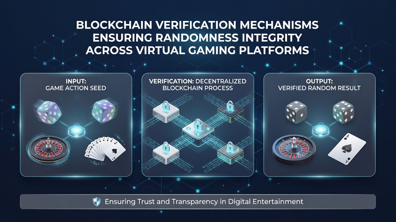 Analyse van blockchain verificatie tijdens een live gaming sessie met nadruk op transparante willekeurigheid
