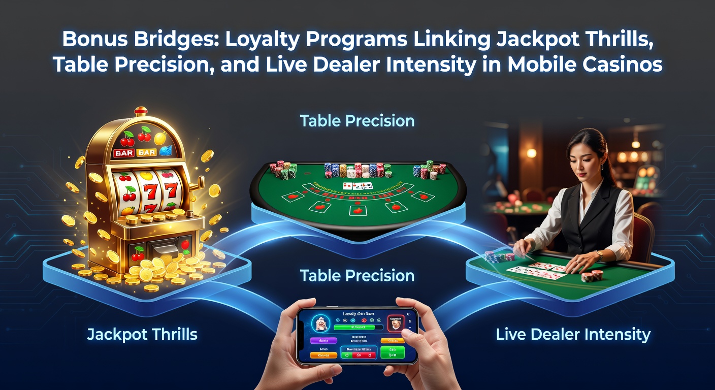 Speler met mobiele telefoon bij een live dealer tafel, jackpot teller op de achtergrond