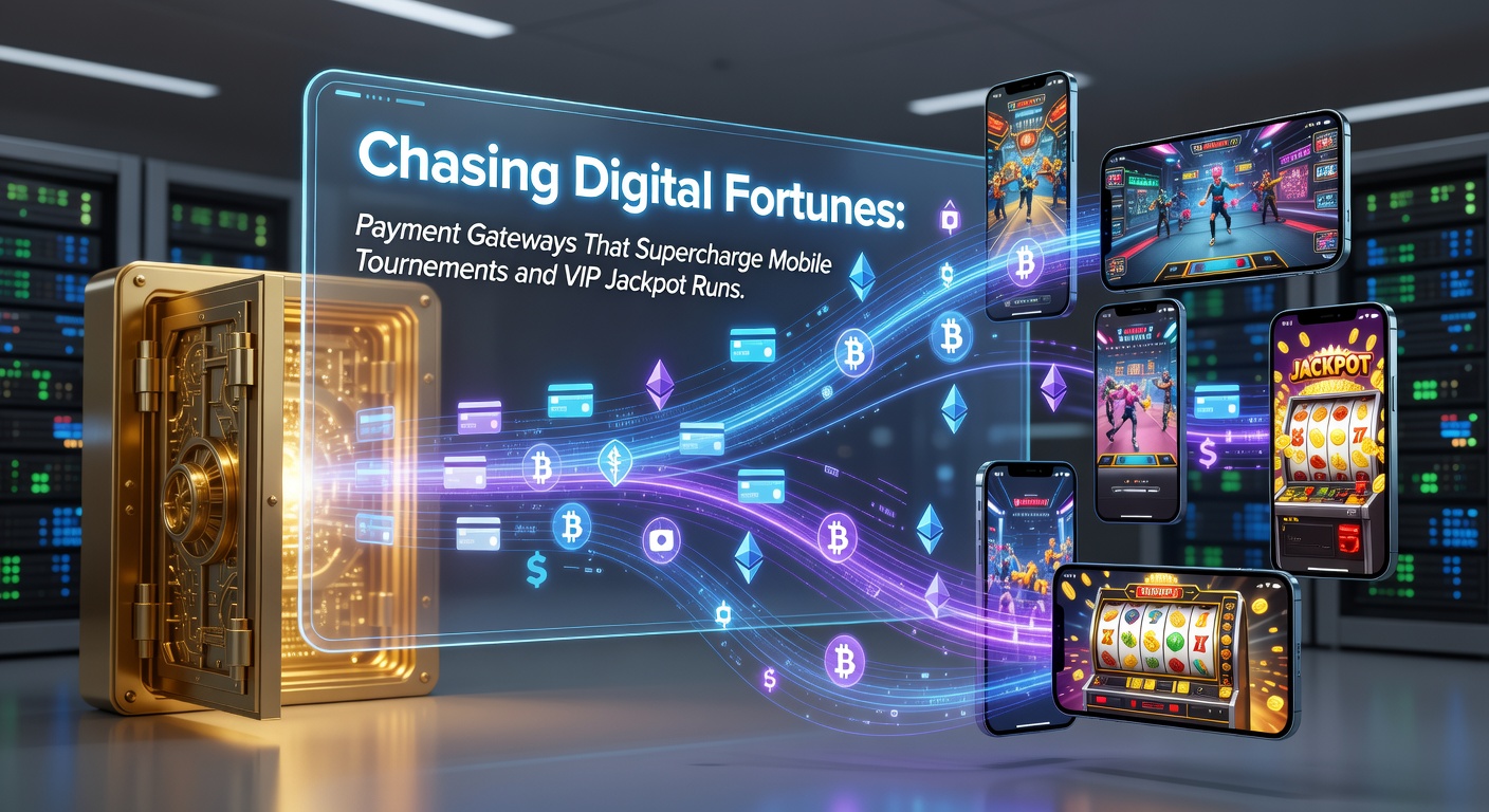 VIP-speler op mobiel scherm die jackpot activeert via snelle betaalpoort met confetti-effect