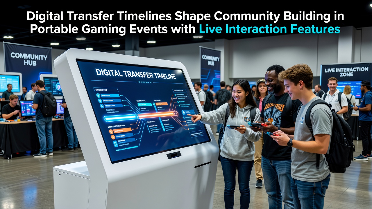 Digitale overdrachtstijdlijnen in mobiele game-evenementen met live interactie
