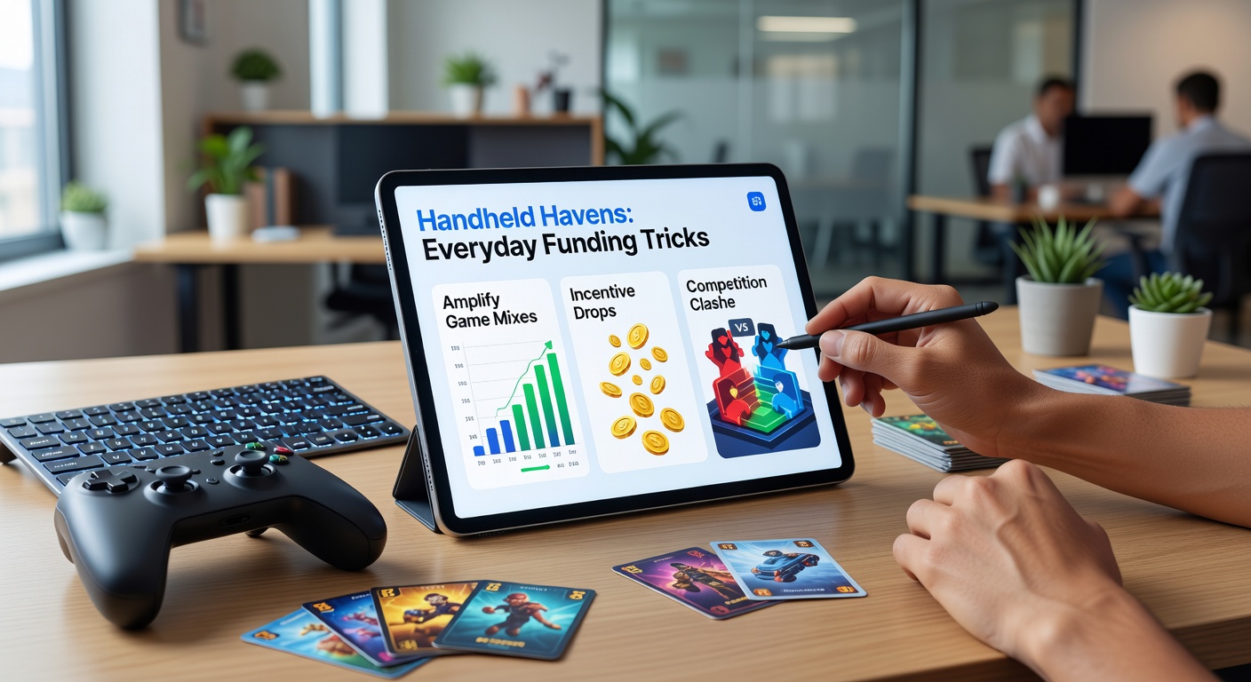 Steady climbers in actie tijdens een handheld haven competitie, met incentive-drops zichtbaar op hun schermen