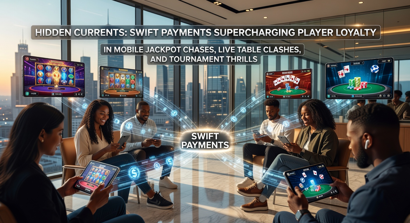 Speler checkt mobiele jackpot op smartphone terwijl snelle betaling wordt verwerkt, met live tafel en toernooi-icoontjes op de achtergrond