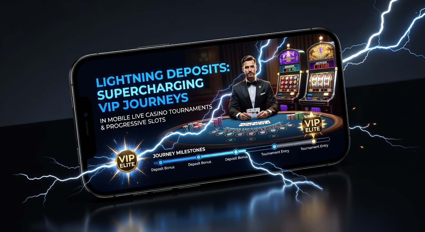 VIP-speler op mobiel die progressieve slot jackpot nadert met lightning deposit boost