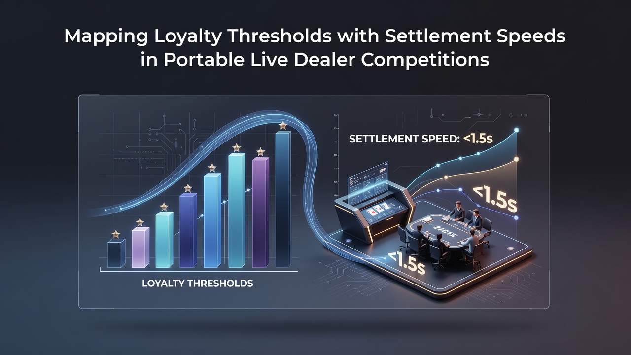 Grafiek die loyaliteitsniveaus en afwikkelingstijden in mobiele live dealer toernooien weergeeft