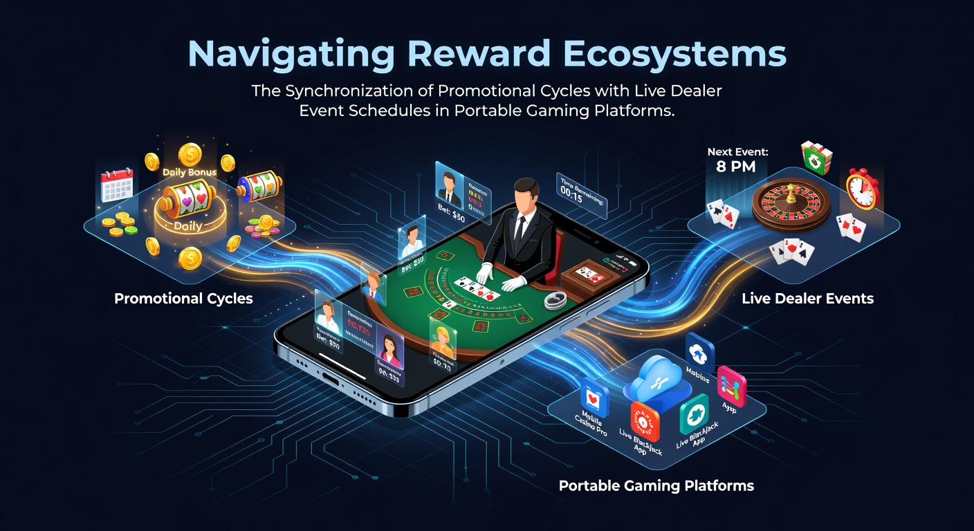 Overzicht van mobiele gamingplatforms met gesynchroniseerde beloningen en live dealer schema's