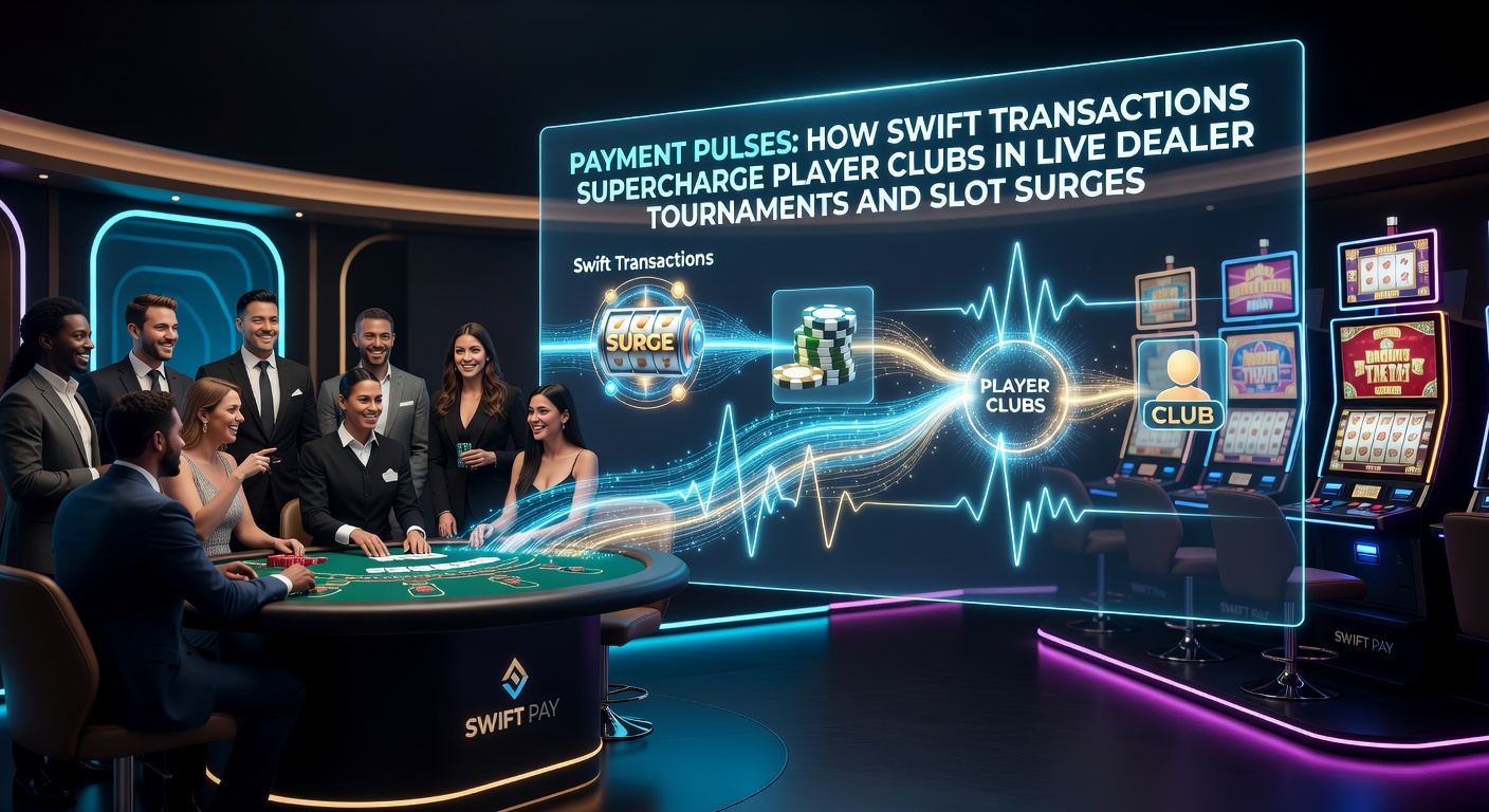 Grafiek van snelle betaalstromen die live dealer tafels en draaiende slots verbinden in een dynamisch casino-omgeving