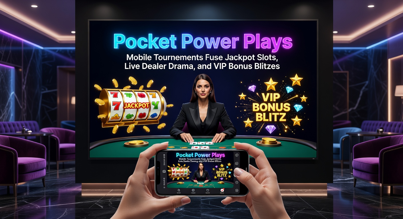 Live dealer aan een mobiele tafel met toernooi leaderboard en jackpot teller in actie