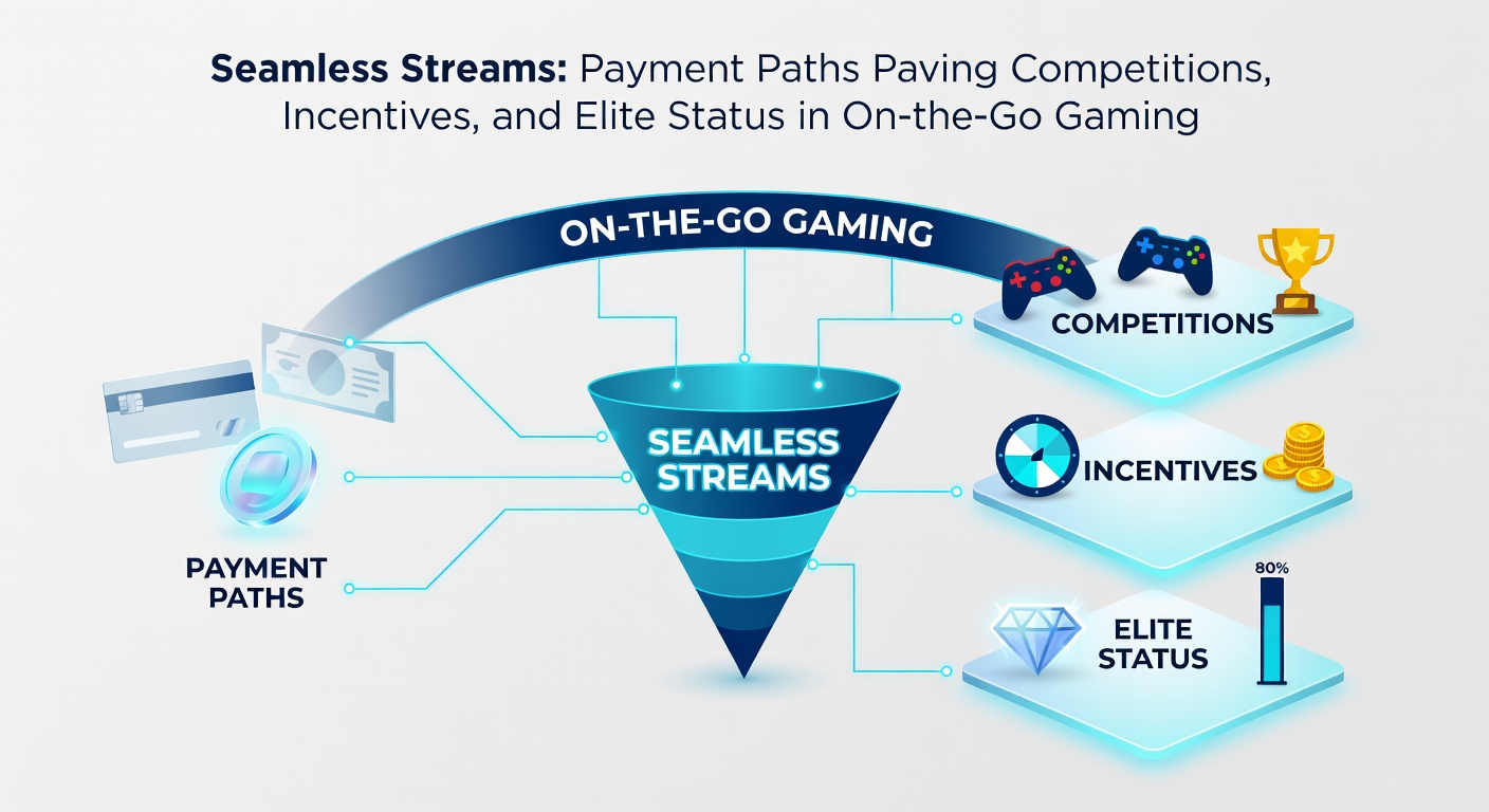Grafiek met stijgende lijnen van beloningen en VIP-niveaus, gekoppeld aan mobiele betaaliconen en toernooiprijzen