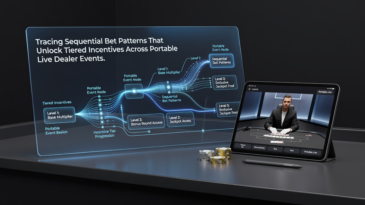 Analyse van opeenvolgende inzetreeksen in mobiele live dealer sessies die trapsgewijze beloningen activeren